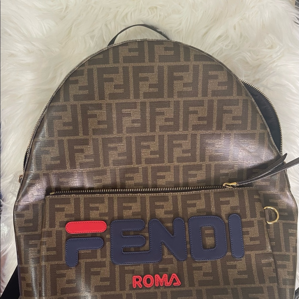 Fendi Zucca Spalmati FendiMania Backpack